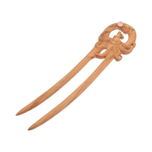 SAFIGLE Holzhaarstab Vintage Haarschmuck Für Damen Mit Handgeschnitzten Details Als Dekoratives Accessoire Für Lange Haare Und Hochsteckfrisuren von SAFIGLE