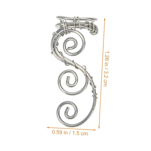 SAFIGLE Retro Ohrmanschette Damen Ohrclip Ohrhänger Handgefertigt Leicht Verstellbar Modisches Accessoire für Frauen und Mädchen Ohrlöcher von SAFIGLE