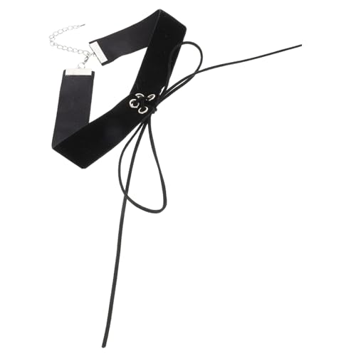 SAFIGLE Retro Samt Choker Halskette mit Schleife Verstellbare Kurze Halskette für Damen Stilvoller Boho Schmuck für Partys Hochzeiten und Dates Hals und Schlüsselbein von SAFIGLE