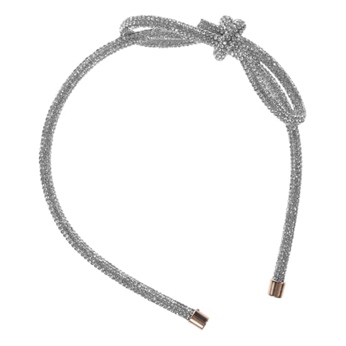SAFIGLE Rhinestone Haarband mit Schleife Damen Kopfband Brautschmuck Eleganter Haarschmuck für Frauen und Mädchen Geeignet für Hochzeit Geburtstag und Festliche Anlässe von SAFIGLE
