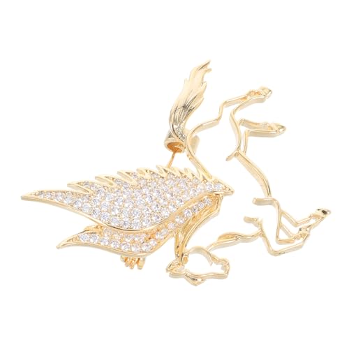 SAFIGLE Rhinestone Pferde-brosche mit Hohlmuster Eleganter Tier-anstecker für Damen und Herren Chinesisches Neujahr Lapel Pin Festlicher Schmuck für Feiertage und Partys von SAFIGLE