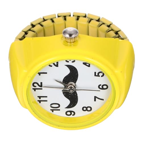 SAFIGLE Fingeruhr Für Damen Jungen Runde Ringuhr Uhrenring Micro Uhr Finger Ring Decor Modeuhr Mädchen Uhr von SAFIGLE