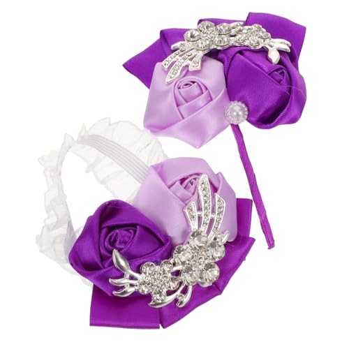 SAFIGLE Romantisches Hochzeits-wrist Corsage Armband und Brosche mit Funkelnden Strassrosen Leichtes Brautjungfern-accessoire für Garten Abendzeremonien von SAFIGLE