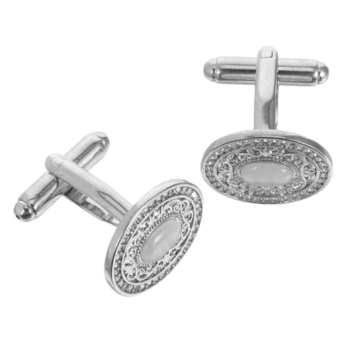 SAFIGLE Runde Kupfer Manschettenknöpfe mit Strassbesatz Stilvolle Herren Cufflinks für Business und Hochzeit Modisches Design Langlebig Komfortabel Stilvoll für Formelle Anlässe von SAFIGLE