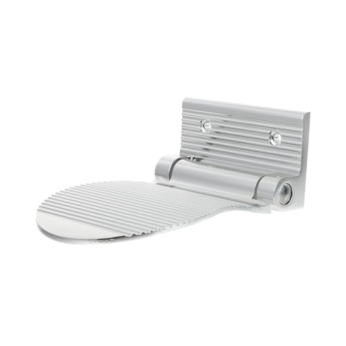 SAFIGLE Rutschfester Fußhocker aus Silber Aluminium Duschfußstütze für Schwangere Senioren Vielseitig Einsetzbar Stabile Unterstützung für Badezimmer und Zuhause von SAFIGLE