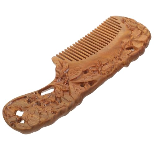 SAFIGLE Sandelholz Haarkamm Mit Breiten Zähnen Handgefertigt Ergonomisches Design Für Damen Pflanzliches Muster Zum Entwirren Und Stylen Pflegt Gesundes Und Glänzendes Haar SAFIGLE Sandelholz Haarkamm Mit Breiten Zähnen Handgefertigt Ergonomisches Design Für Damen Pflanzliches Muster Zum Entwirren Und Stylen Pflegt Gesundes Und Glänzendes Haar von SAFIGLE