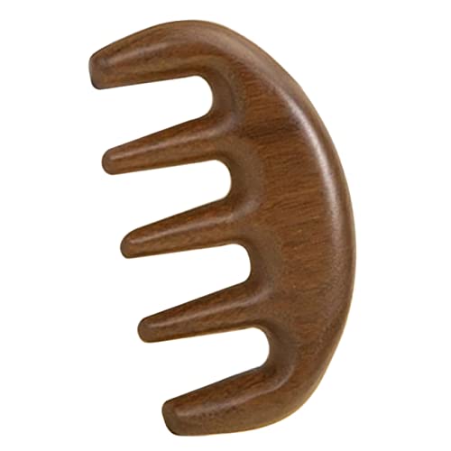 SAFIGLE Sandelholz Massagekamm Für Frauen Breiter Zahnkamm Zur Kopfhautmassage Und Haarpflege Handgefertigtes Gua Sha Werkzeug Aus Natürlichem Holz Entspannend Und Förderlich Für Haarwachs von SAFIGLE