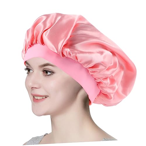 SAFIGLE Satin Schlafhaube mit Elastischem Band Seidige Haarkappe für Damen und Mädchen Verstellbare Weiche Nachtmütze zum Haarschutz Leicht und Komfortabel von SAFIGLE