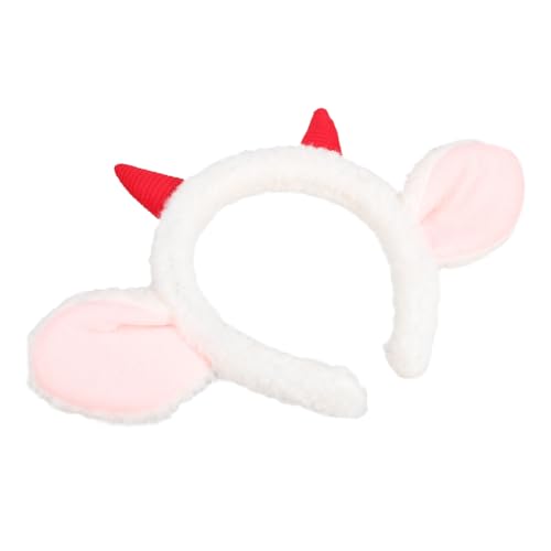 SAFIGLE Schafsohren Stirnband Haarreif Tierstirnband Party-kopfschmuck Haarband Mit Schafsohren-elementen Kostüm-stirnband Für Fotos Und Festivals von SAFIGLE