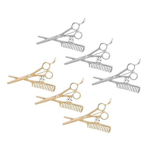 SAFIGLE Schere Kamm Form Brosche Anstecknadel Männer Schmuck Friseur Brosche Haar Stylist SAFIGLE Schere Kamm Form Brosche Anstecknadel Männer Schmuck Friseur Brosche Haar Stylist von SAFIGLE