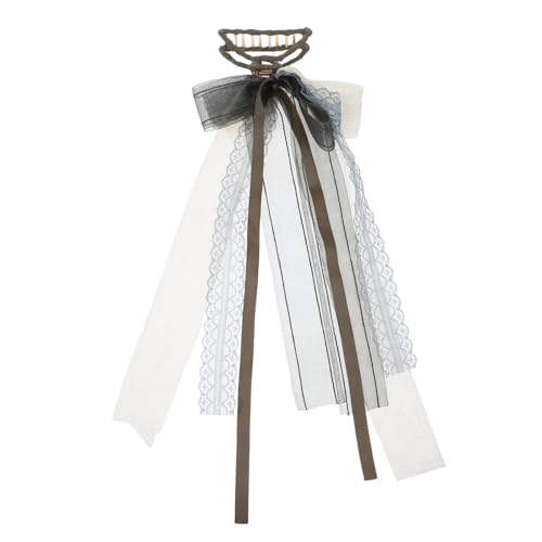 SAFIGLE Schlanke Haarschleife Im Französischen Stil Haarspange Mit Spitzen-streamer Modische Haaraccessoires Für Mädchen Bezaubernde Haarspangen Zum Fixieren Von Haaren SAFIGLE Schlanke Haarschleife Im Französischen Stil Haarspange Mit Spitzen-streamer Modische Haaraccessoires Für Mädchen Bezaubernde Haarspangen Zum Fixieren Von Haaren von SAFIGLE