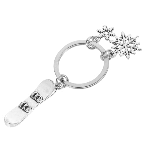 SAFIGLE Schneeflocke Charme Schlüsselanhänger Für Handtasche Metall Schneeflocke Schlüsselanhänger Weihnachten Dekorative von SAFIGLE
