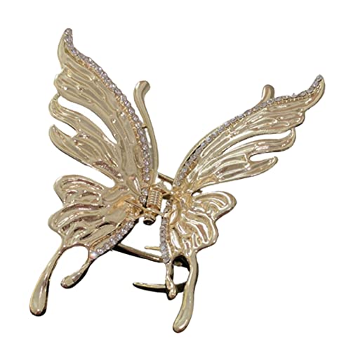 SAFIGLE Schmetterling Haarklauenclip Mit Eleganter Haarschmuck Für Hochzeiten Partys Und Goldene Haarspange Für Damen von SAFIGLE