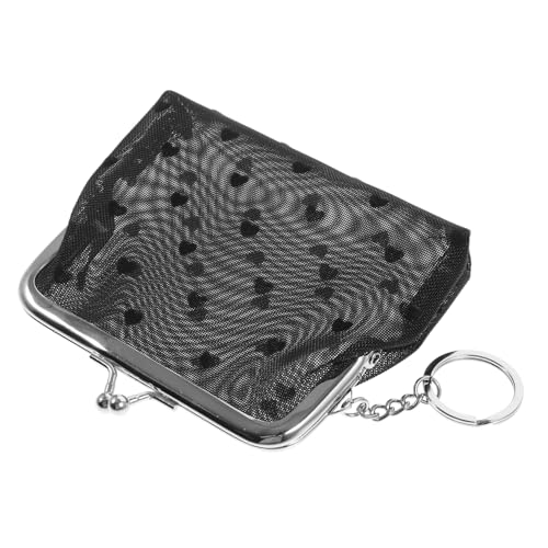 SAFIGLE Schnalle Geldbörse Tasche Karteninhaber Schlüssel Schlank Geldbörse Für Kartenhalter Geldbeutel Portemonnaie Geldbörse Wechseln Beutel Ändern Lagerhalter Wechseln PVC Schwarz von SAFIGLE