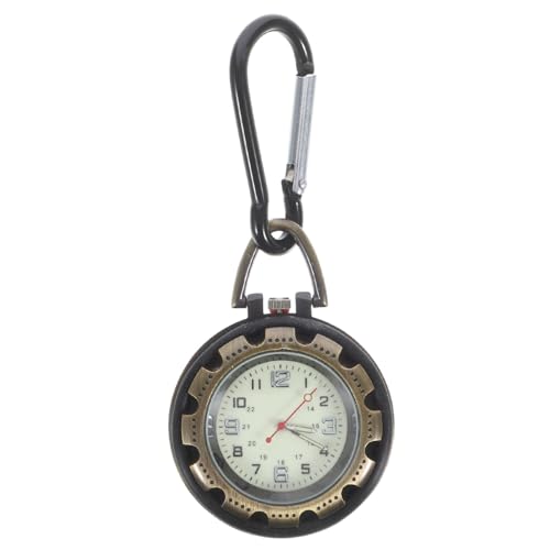 SAFIGLE Schnallenuhr Backpacker Taschenuhr Bergsteigeruhr Hängeuhr Karabineruhr Rucksack Clip On Uhr Backpacker Uhr Bergsteiger Clipuhr Outdoor Taschenuhr von SAFIGLE