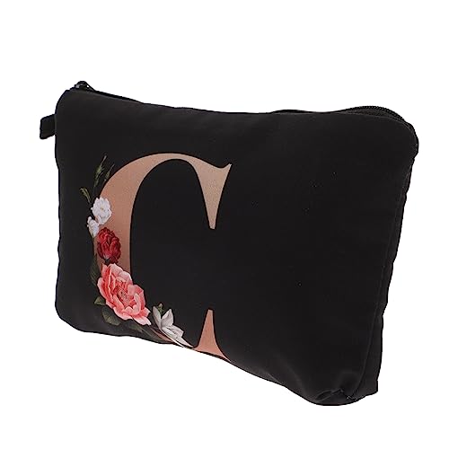 SAFIGLE Tragbare Kosmetiktasche für Damen Große Make Up Tasche mit Buchstabendruck für Reisen und Alltag von SAFIGLE