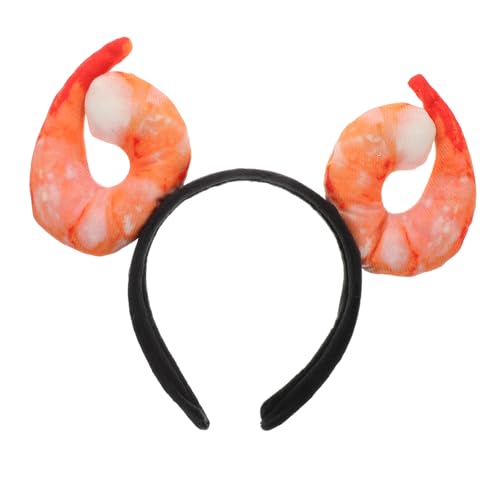 SAFIGLE Shrimp Stirnband Kostüm Haarreif für Halloween Karneval Party Fotorequisiten Lustiger Kopfschmuck für Geburtstagsfeiern und Fotoshootings von SAFIGLE