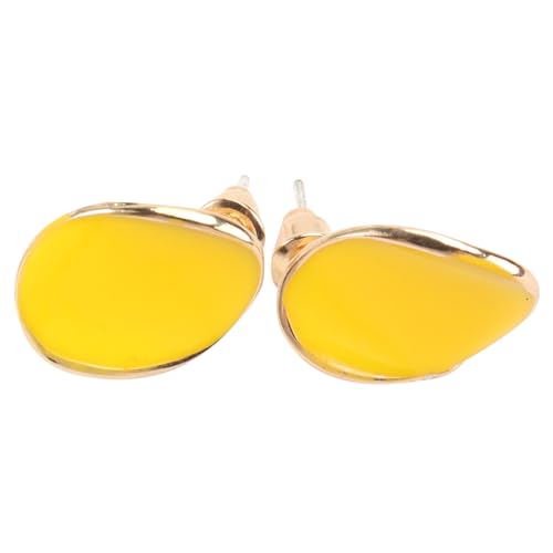 SAFIGLE Silber Ohrstecker Damen Ohrschmuck Elegant Chic Gelb Kleine Ohrringe Ohrhänger Für Party Alltag Schmuck Accessoire von SAFIGLE