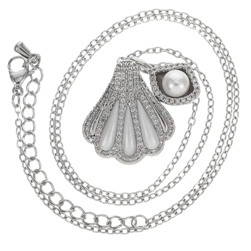 SAFIGLE Silberkette Damen Anhänger Muschel Perlenchoker Clavicle Chain Charm Beach Schmuck für Frauen Surf Stil Hochzeit Geburtstag SAFIGLE Silberkette Damen Anhänger Muschel Perlenchoker Clavicle Chain Charm Beach Schmuck für Frauen Surf Stil Hochzeit Geburtstag von SAFIGLE