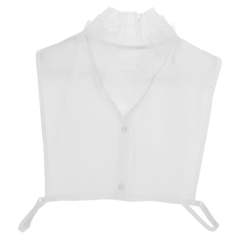 SAFIGLE Halber Hemdkragen-accessoire Damen-falscher Kragen Kunstkragen Für Pullover-basis Dekorativer Kragen V-förmiger Spitzenkragen von SAFIGLE