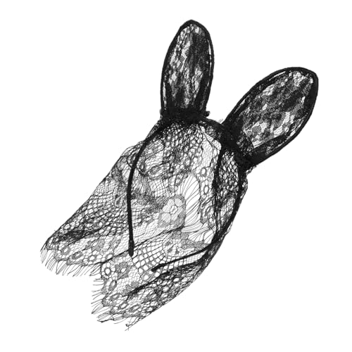 SAFIGLE Spitzen-hasenohr-stirnband Mit Schleier Hasenohr-stirnband Für Damen Bequemer Sitz Vielseitig Kombinierbar von SAFIGLE