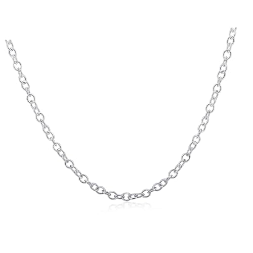 SAFIGLE Sterling Silber Kette Herren Unisex Mode Schmuck Halskette Langlebig Alltag Party Büro Geschenk von SAFIGLE