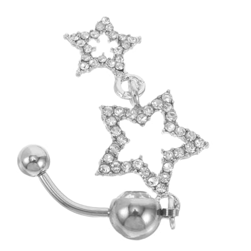 SAFIGLE Stern Nabelring mit Strasssteinen Funkelnder Bauchnabelpiercing für Frauen Einzigartiges Design Angenehm für Stilvolle Anlässe SAFIGLE Stern Nabelring mit Strasssteinen Funkelnder Bauchnabelpiercing für Frauen Einzigartiges Design Angenehm für Stilvolle Anlässe von SAFIGLE