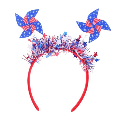 SAFIGLE Stirnband Mit Windrad-design Haarband in Rot-weiß-blau Party Patriotischer Haarschmuck Kopfschmuck Zum Unabhängigkeitstag Haarreif Für Themenparty SAFIGLE Stirnband Mit Windrad-design Haarband in Rot-weiß-blau Party Patriotischer Haarschmuck Kopfschmuck Zum Unabhängigkeitstag Haarreif Für Themenparty von SAFIGLE