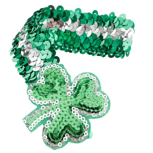 SAFIGLE Stirnband St Patrick Stirnband St Patricks Day Kleeblatt-stirnband Für Frauen Patrick Kleeblatt Kopfbedeckung St Patricks Day Haarschmuck Polyester Green von SAFIGLE