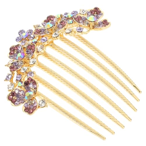 SAFIGLE Strass Haarkamm Für Damen Eleganter Seitenkamm Mit Rhinestones Für Braut Und Hochzeitsgäste Für Verschiedene Frisuren Und Anlässe Hochzeiten Parties Fotoshootings in Schöner Farbau von SAFIGLE