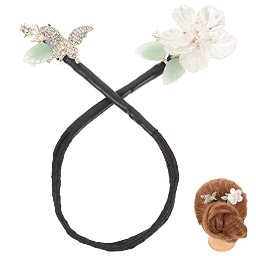 SAFIGLE Strass Haarspange Dutt Maker für Haarknoten Clip Haar Accessoire für Damen Haarstyling Werkzeug für Sport und Freizeit von SAFIGLE