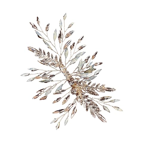 SAFIGLE Strass Haarspange Kopfschmuck Party Braut Geburtstag Schmuck Haar Zubehör Hochzeit Frauen Mädchen Damen Abendveranstaltungen Tänze Accessoire von SAFIGLE