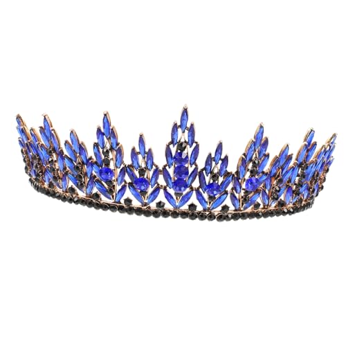 SAFIGLE Strass-Krone Braut- Brautjungfer schnell Kronen Hochzeit für die Braut Party Tiara-Verzierung Kostüm -Abschlussball Kopfbedeckung Diademe für Frauen Zinklegierung von SAFIGLE
