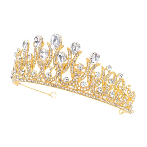 SAFIGLE Strass Krone Für Die Braut Königin Tiara Kronprinzessin Stirnband Kristall Braut Haarschmuck Für Frauen Geburtstag Hochzeit Abschlussball Weihnachten Cosplay von SAFIGLE