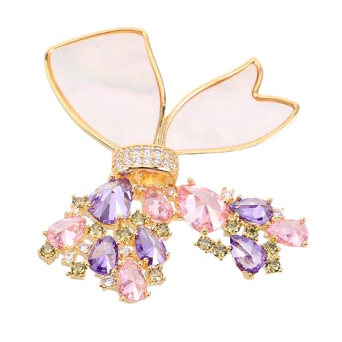 SAFIGLE Strass Schmetterling Brosche Damen Schmuck mit Strasssteinen Vielseitige Sicherheitsnadel für Hochzeitskleider Mäntel Pullover Modisches Accessoire für Party Verlobung Alltag von SAFIGLE