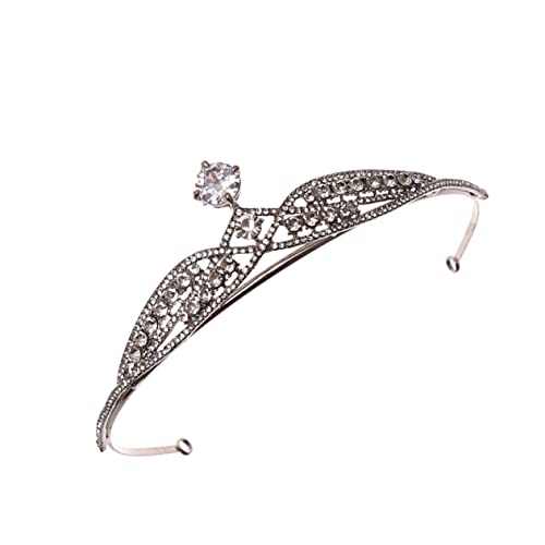 SAFIGLE Strassbesetzte Brautkrone Stirnband Handgefertigtes Tiara Haarband Leichter Kopfschmuck für Hochzeit Party Geburtstag und Festliche Anlässe Glänzende Prinzessinnen Krone von SAFIGLE