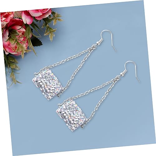 SAFIGLE Stylische Ohrhänger mit und Perle Silberne Ohrringe Damen Elegantes Rollpapier Design Modischer Ohrschmuck für Frauen Geeignet für Hochzeit Party und Alltag von SAFIGLE