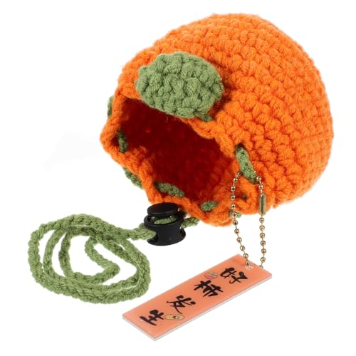 SAFIGLE Süße orange gestrickte Geldbörse aus Wolle Ohrhörertasche Boho-Geldbörse aufbewahrungssack Storage Pockets Orangen häkelnadel Tasche zum Einkaufen gehäkelte Geldbörsen für Frauen von SAFIGLE