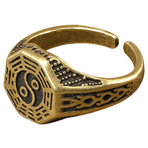SAFIGLE Tai Chi Für Schwarzer Unisex- Frauenring Der Kostümringe Chinesische Ringe Schmuckringe Verstellbare Offene Ringe Verstellbare Größenringe Fingerringe von SAFIGLE