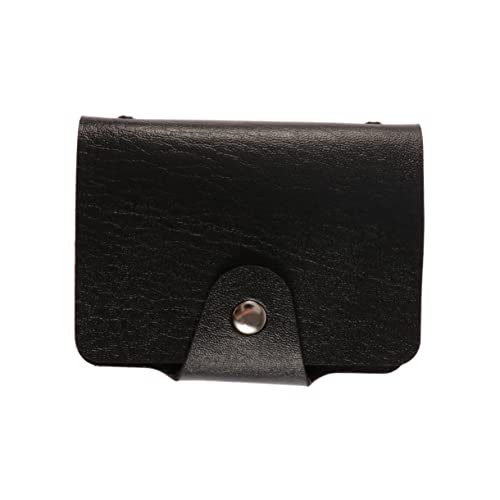 SAFIGLE Tasche Kreditetui Organizer Kredithalter Beutel Aus Pu-Material Mit Fächern Kleiner Für Damen Herren Druckknopfverschluss von SAFIGLE