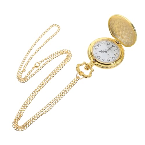 SAFIGLE Taschenuhr Mit Schlangenkette Chinesische Tierkreis Design Flip Cover Uhr Für Männer Und Frauen Vintage Stil Accessoire von SAFIGLE