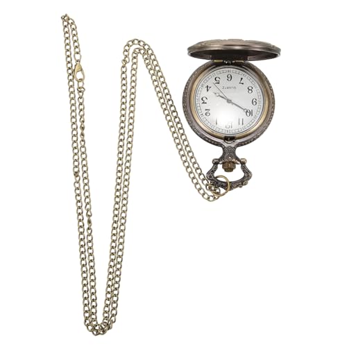 SAFIGLE Vintage Taschenuhr Mit Kette Herren Retro Uhr Mechanisch Für Väter Und Frauen Antik Stylisch Dekorativ Zu Tragen von SAFIGLE