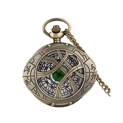SAFIGLE Taschenuhr Pendant anhänger Charms vatertaggeschenk smaetwatch Armbanduhr ساعة يد Gold Uhr betrachten Schlüssel Kette Uhren für Männer hängende Uhrendekoration Retro-Hängeuhr Eisen von SAFIGLE