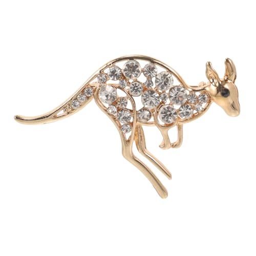 SAFIGLE Tier Brosche Schleifenbrosche Tierischer Schmuck Känguru-schmuck Strass-brosche Dekorative Broschennadeln Brosche Aus Legierung Anstecknadeln Für Kleidung Strassbrosche Hut Revers von SAFIGLE