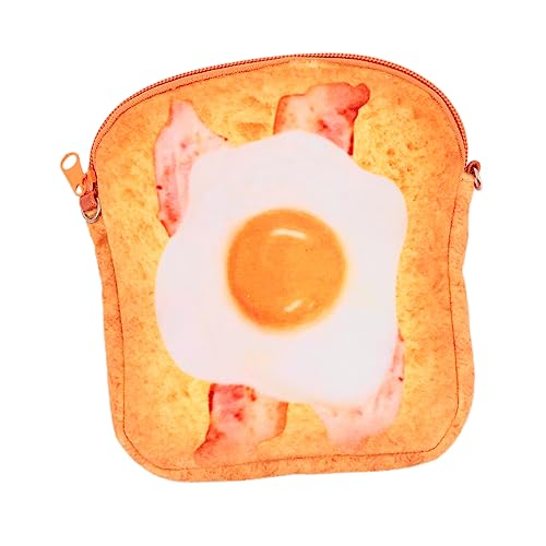 SAFIGLE Toast-geldbörse Mini-umhängetasche Kette Toast-Form Tasche Kompakt Und Tragbar Stilvolle Schultertasche Für Den Alltag von SAFIGLE