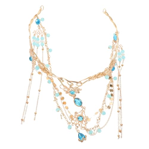 SAFIGLE Traditionelle Quasten Stirnkette für Frauen Chinesisches Hochzeitsschmuck-accessoire Geeignet für Hanfu Kostüm Fotoshootings Bühnenauftritte und Festliche Anlässe von SAFIGLE