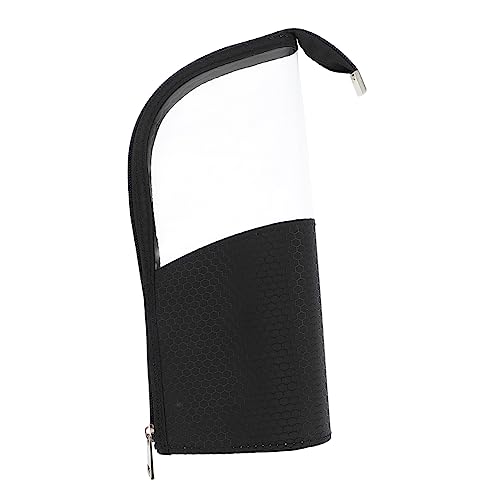 SAFIGLE Transparente Schminkpinseltasche Mit Reißverschluss Staubfrei Kompakte Stand-up-Tasche Für Toilettenartikel Und Schreibwaren Aus TPU Platzsparend Und Wiederverwendbar von SAFIGLE