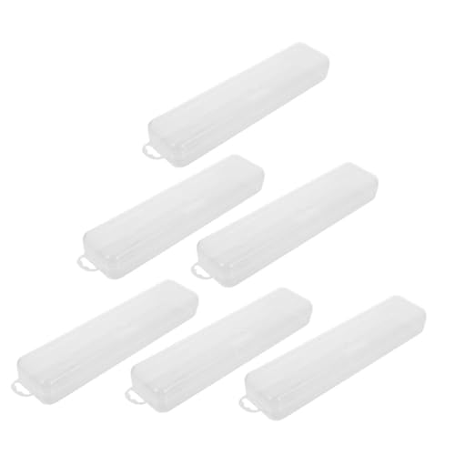 SAFIGLE Transparentes Tragbares Reise Zahnbürstenetui aus Robustem PP Praktisches Aufbewahrungsbox für Zahnbürste Besteck und Kleine Utensilien Leicht Langlebig und Vielseitig für von SAFIGLE