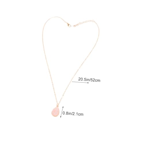 SAFIGLE Halskette Mit Wassertröpfchen Anhänger Kristallcluster Halsschmuck Für Damen Und Mädchen Zu Verschiedenen Anlässen von SAFIGLE