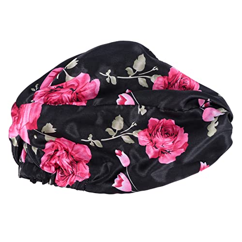 SAFIGLE Satin Schlafmütze Für Damen Elastische Turban-haube Aus Satin Knotenförmige Nachtmütze Für Haarschutz Für Dicke Und Lange Haare Geeignet von SAFIGLE